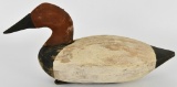 Antique Hand Carved Canvasback Drake Decoy Duck