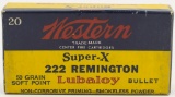 Collectors Box Of 20 Rds Western .222 Rem Ammo