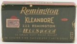 Collectors Box of 20 Rds Remington .222 Rem Ammo