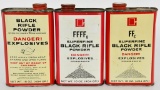 Lot of 3 1 LB Containers Of Black Rifle Powder