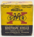 Collectors Box Of 25 Rds Western Super-X 20 Ga