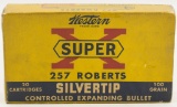 Collectors Box 10 Rds Western Super-X .257 Roberts