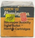 Collectors Box of 200 Rds Remington .22 Viper Ammo