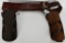 Leather 2 Pistols Holster & Ammo Holster