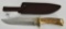 Winchester Bowie Hunting Knife with Stagg handle