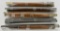 Lot of 5 Vintage Wood Cleaning Rods