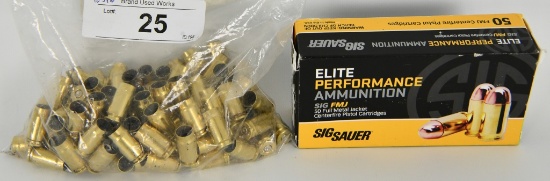 Approx 147 Count Of .357 Sig Empty Brass Casings