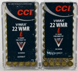 100 Rounds Of CCI Varmint .22 WMR Ammunition