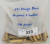 100 Count Of De-Primed & Tumbled .270 Rem Brass