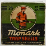 Collectors Box of 25 Rds Monark 12 Ga Trap Shots