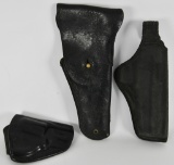 Lot of 3 Various Size Holsters