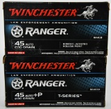 100 Rounds Are Winchester Ranger .45 Auto & + P
