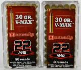 100 Rounds Of Hornady .22 WMR Ammunition