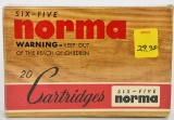 20 Rounds Of Norma 6.5x55 Ammunition