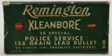 Collectors Box of 50 Rds Remington .38 SPL Ammo