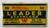 Collectors Box Of 50 Rds Winchester Leader .22 LR