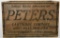 Vintage Peters Small Arms Ammunition Wood Crate