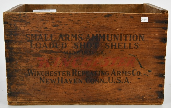 Vintage Winchester Small Arms Wood Ammo Crate