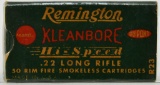 Collectors Box Of 50 Rds Remington .22 LR Ammo