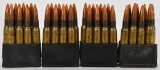 32 Rounds Of 30-06 Tracer Ammo on Stripper Clips
