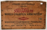 Vintage Wood Western World Champion Ammo Crate