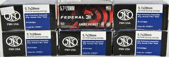 300 Rounds of FN FNH 5.7X28MM HP Ammo