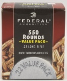 550 Rounds Of Federal .22 LR Ammunition