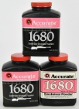 (3) 1lb bottles of Accurate 1680 Smokeless Rifle
