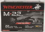1000 Rounds Winchester M-22 22LR Ammunition