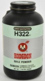H322 Hodgdon Rifle Powder 1lb bottle half full