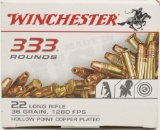 333 Rounds Of Winchester .22LR Ammunition