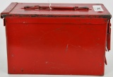 Military Ammo Can Painted Red- Rugged Storage
