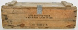 USGI Military Used Charge Cratering Wood Crate