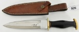 ASH Custom Hand crafted Bowie Hunting Knife w/Shea