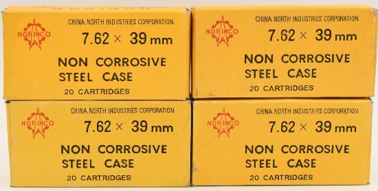 74 Rounds Of Norinco 7.62x39mm Ammunition