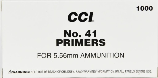 1000 Count CCI Military #41 for 5.56 Nato Primers