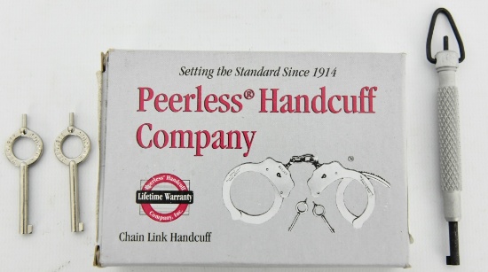 Peerless M700N Nickel Chain Handcuff