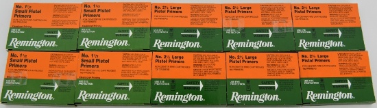 1000 Count Of Remington Pistol Primers