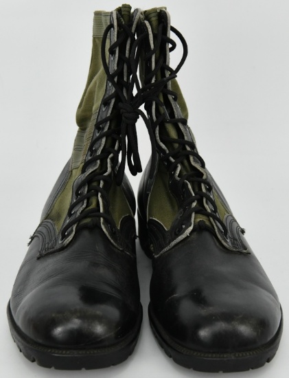 Pair Of Genesco Military Green & Black Boots