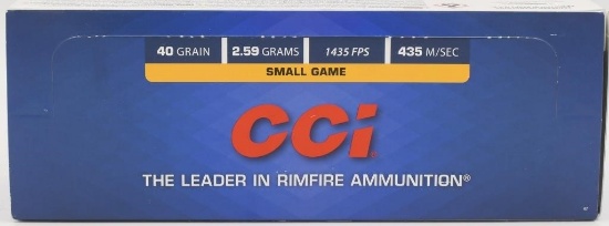 500 Rounds Of CCI Velocitor .22 LR Ammunition