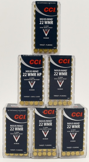 300 Rounds Of CCI Maxi-Mag .22 WMR Ammunition