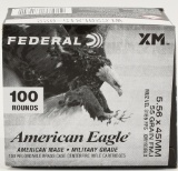 100 Rounds Federal XM American Eagle 5.56mm