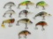 Lot of 10 Small Crankbaits and Pop-R Lures