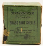 Rare Collectors Box of 25 Winchester 20 Ga Brass