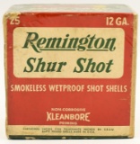 Rare Collectors Box Of 25 Rds Remington 12 Ga