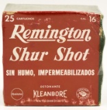 Rare Collectors Box Of 25 Rds Remington 16 Ga