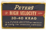 20 Rounds of Peters High Velocity .30-40 Krag Ammo