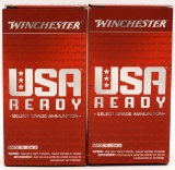 100 Rounds Of Winchester USA Ready 9mm Ammo