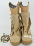 New Pair Of Wellco Tan Military Boots Size 11.5R