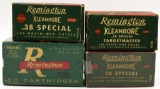 Lot of 4 Collector Remington .38 SPL Empty Boxes